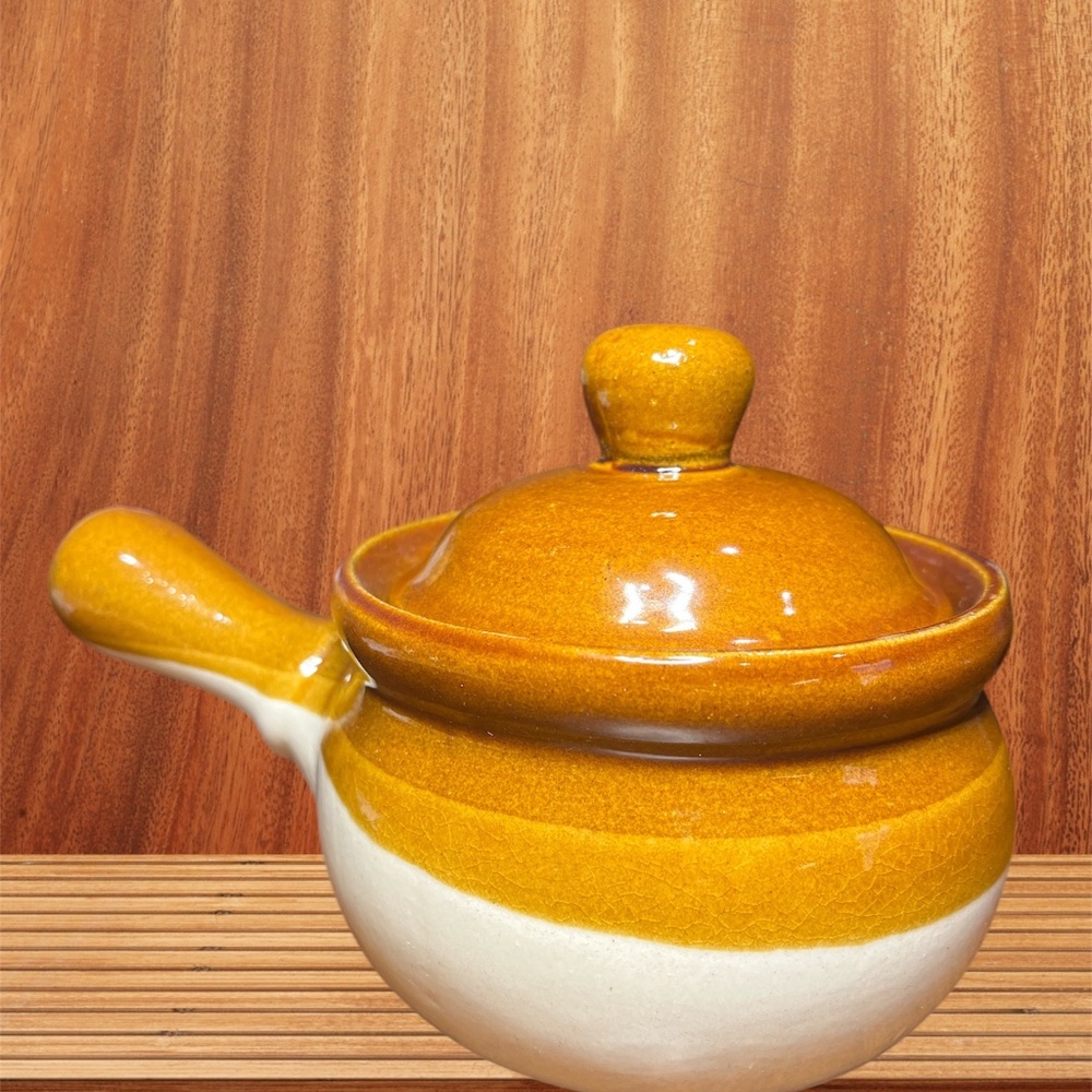 Vintage Ceramic Glazed French Onion Soup Stoneware Replacement